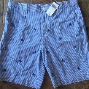 Ralph Lauren 34 seersucker skeleton 8" classic